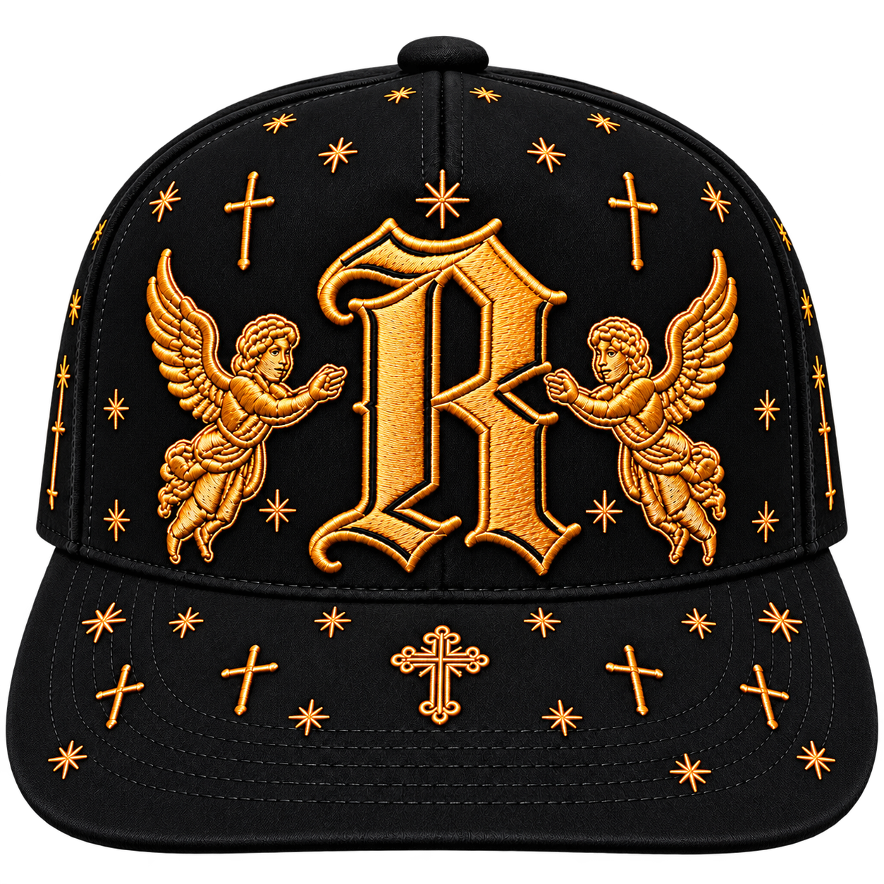 Vista frontal de la gorra REMA